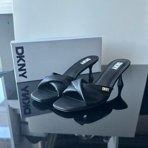 DKNY Black Heels with Elegant Straps *NEXT DAY SHIPPING*